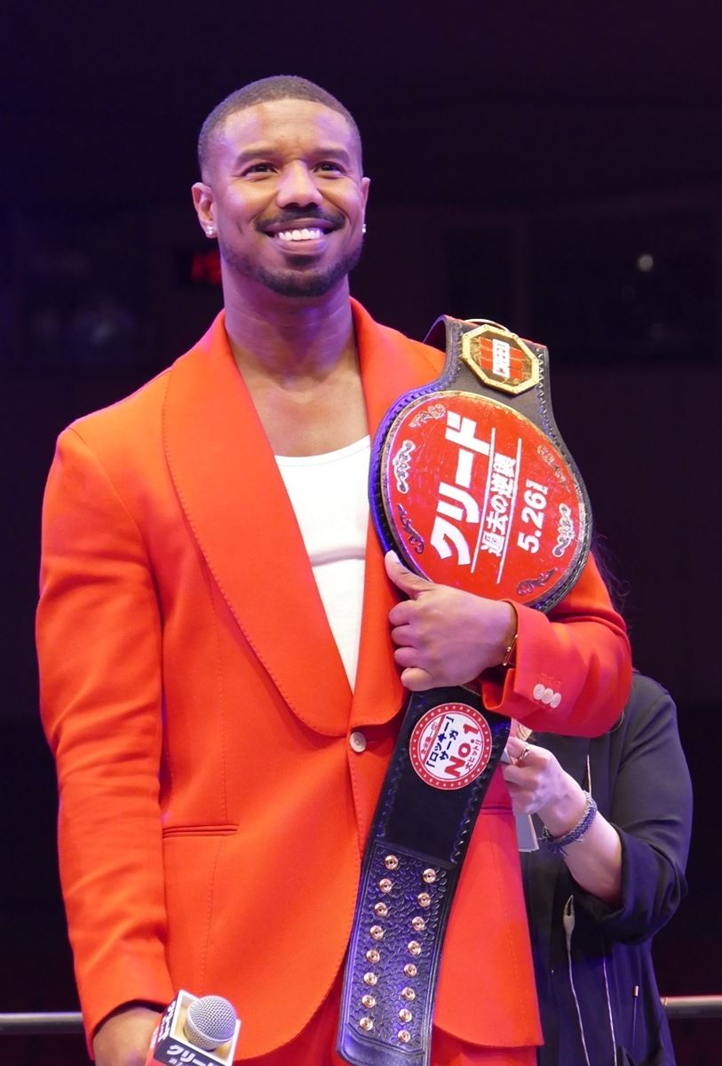 マイケル・B・ジョーダンが初来日！ “ボクシングの聖地”後楽園ホールで『クリード 過去の逆襲』イベント開催 の画像・写真 ぴあ映画