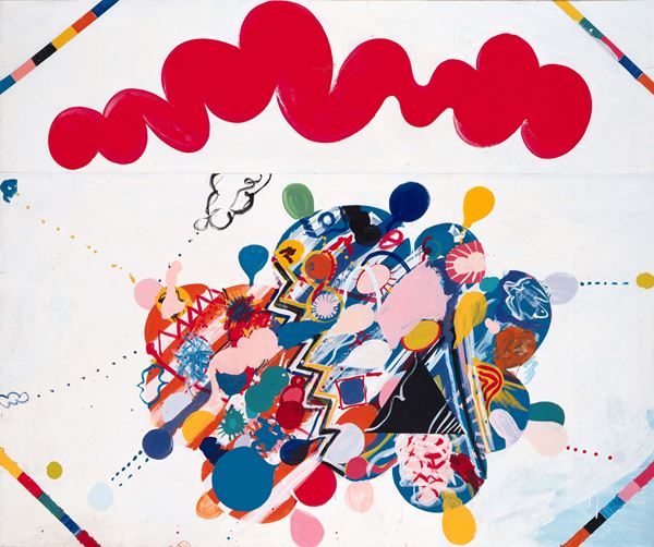 赤穴桂子　抽象画　油絵　制作年１９７９年 14名の女性作家の作品から戦後の日本美術史を捉えなおす