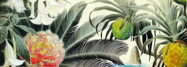 田中一村　画題「奄美の秋」　岩彩画　模写 田中一村 画題「奄美の秋」 岩彩画 模写 - 絵画 - 絵画