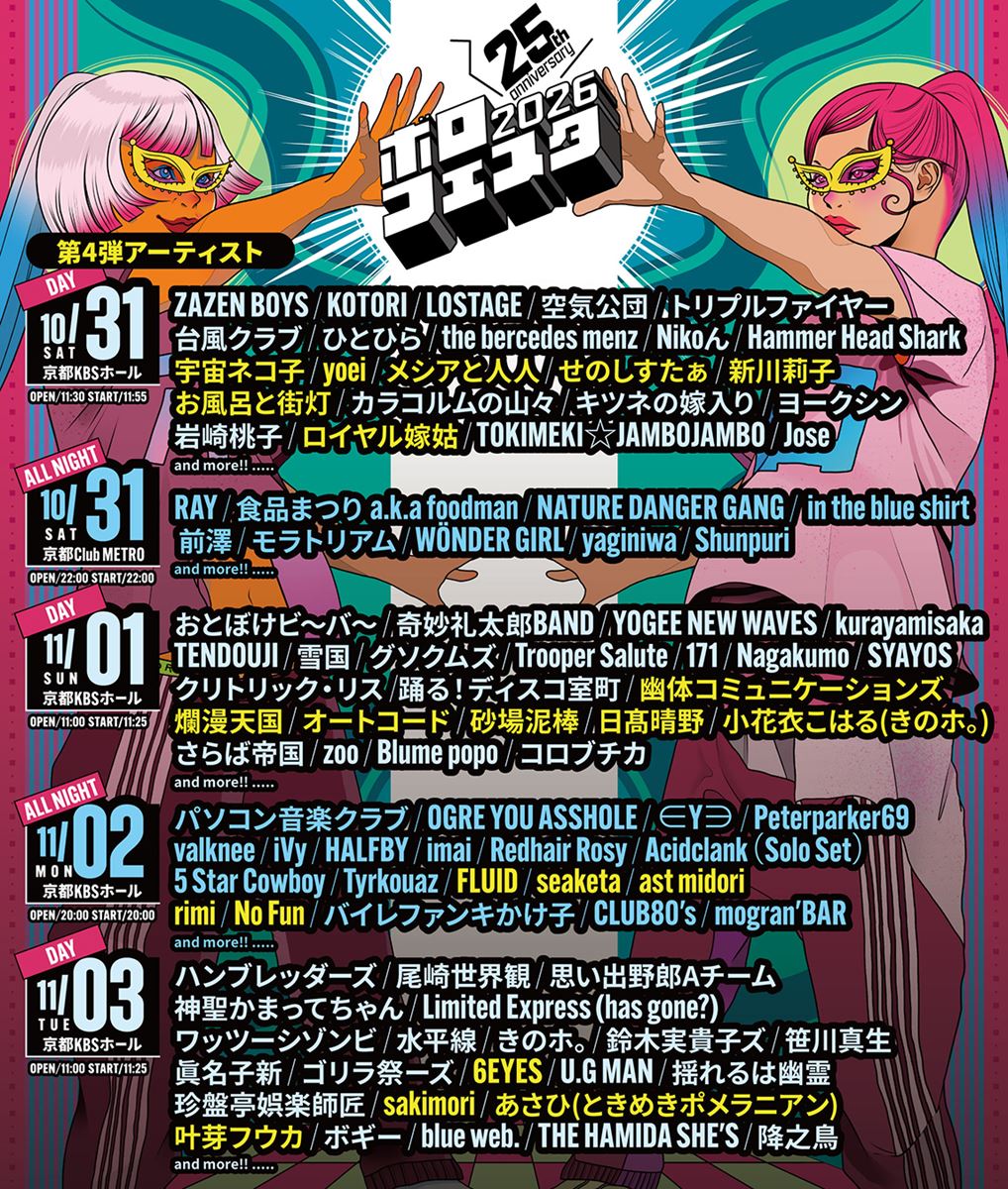 ボロフェスタ2026～25th anniversary～ | チケットぴあ[チケット購入