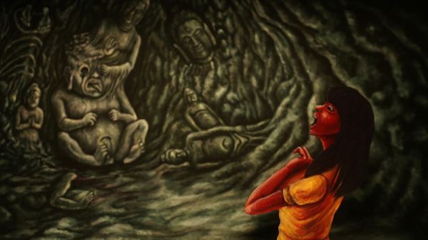 (C)「燃える仏像人間」製作員会