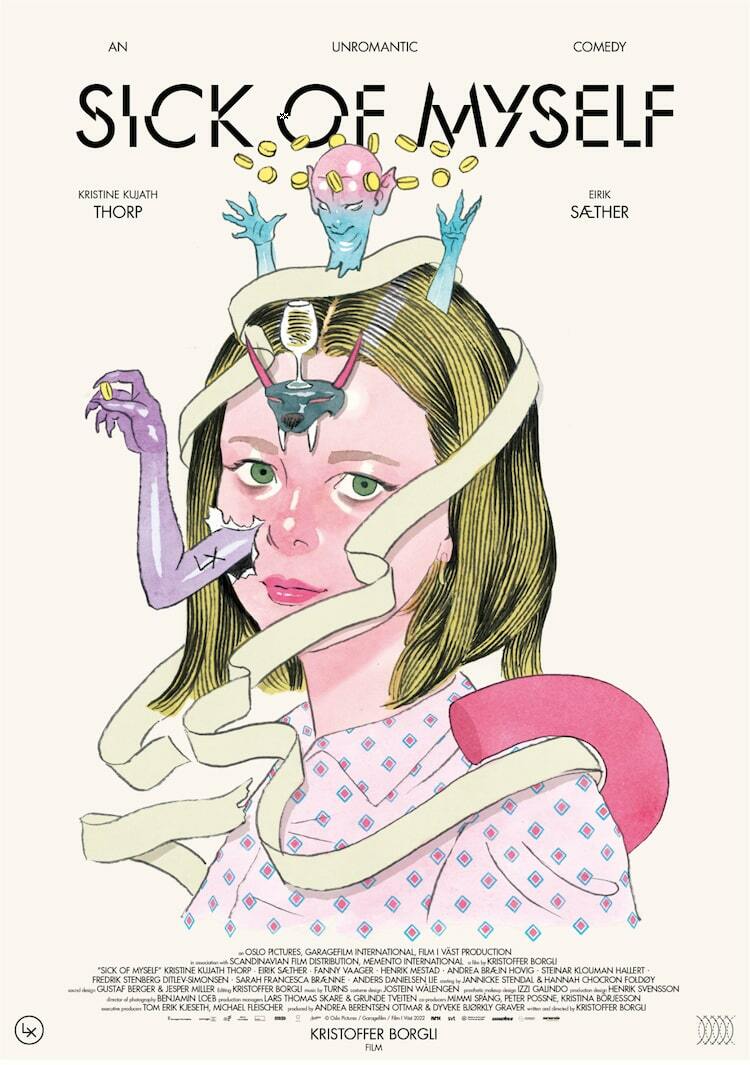 我喜屋位瑳務・大島依提亜が「シック・オブ・マイセルフ」ポスター制作