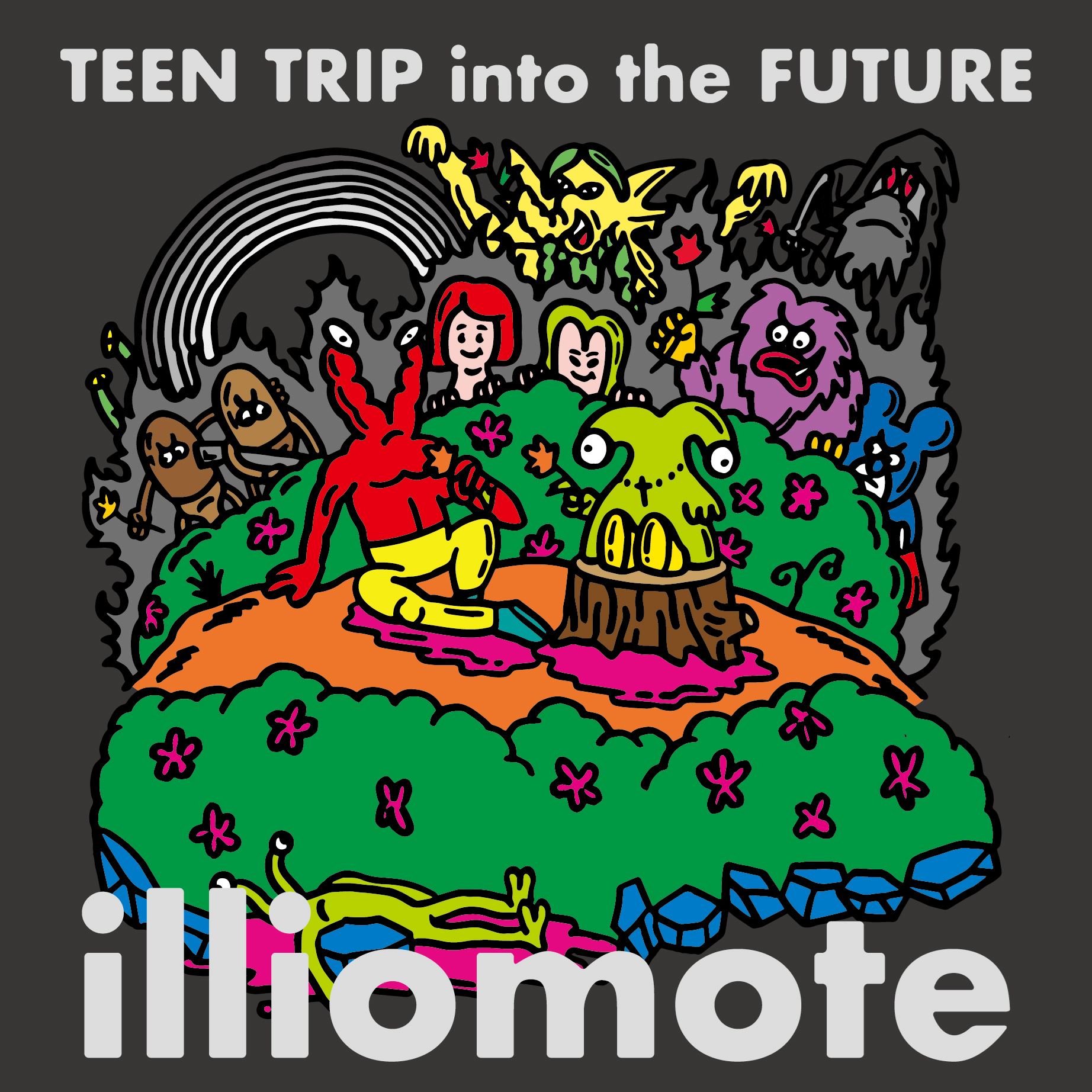 illiomote 2nd EP『Teen Trip Into The Future』ジャケット