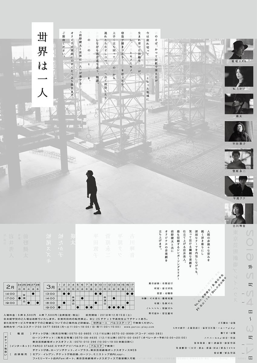 『世界は一人』チラシCパターン（裏）