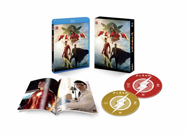 DC映画『ザ・フラッシュ』パッケージ発売決定 4K UHD＆ブルーレイ版