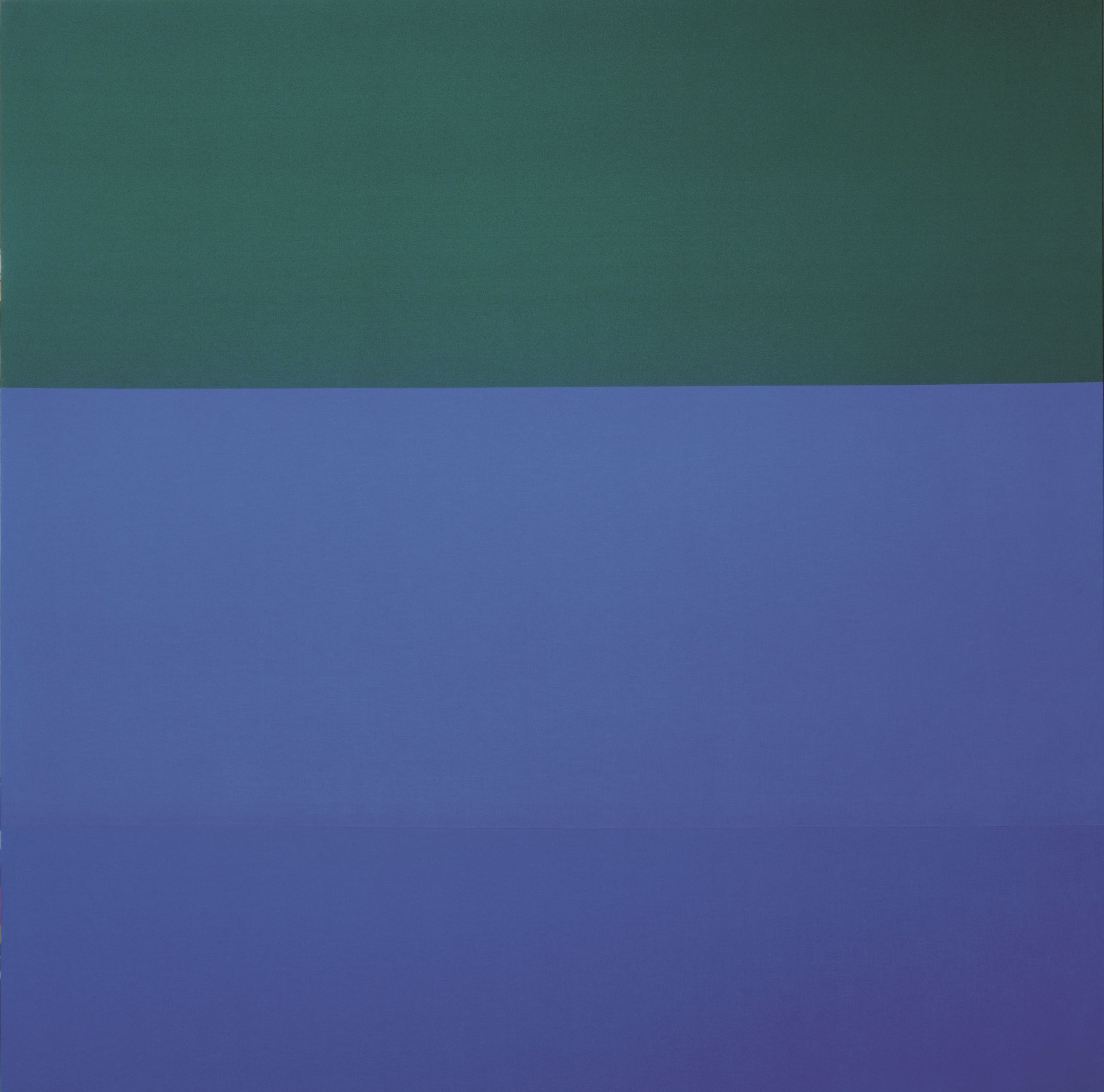 ブリンキー・パレルモ《無題（布絵画：緑／青）》1969 クンストパラスト美術館、デュッセルドルフ (C)Kunstpalast – ARTOTHEK　VG Bild-Kunst, Bonn & JASPAR, Tokyo, 2021 E4244