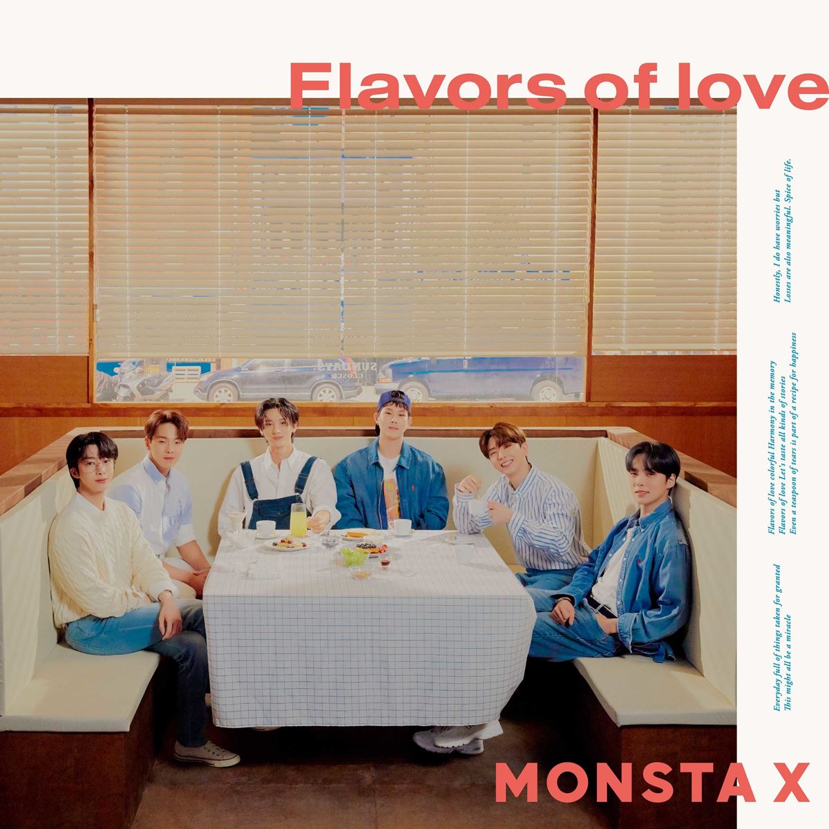 MONSTA X JAPAN 3rd ALBUM『Flavors of love』通常盤ジャケット