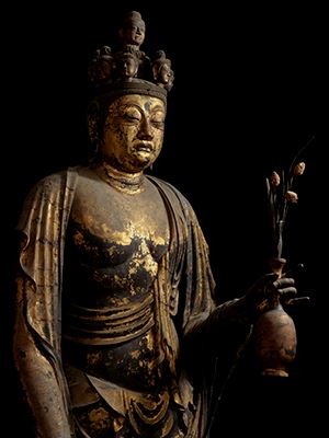 国宝≪十一面観音菩薩立像≫（部分） 奈良時代・8世紀　奈良・聖林寺蔵