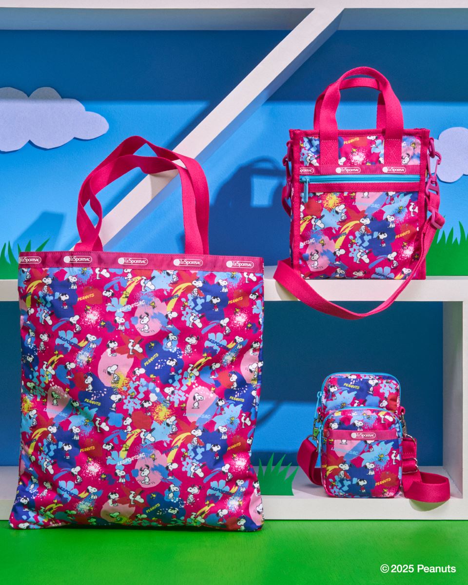 レスポートサック×スヌーピー ポーチ LeSportsac×PEANUTS】SQUARE COSMETIC｜ポーチ｜ポーチ/アクセサリー