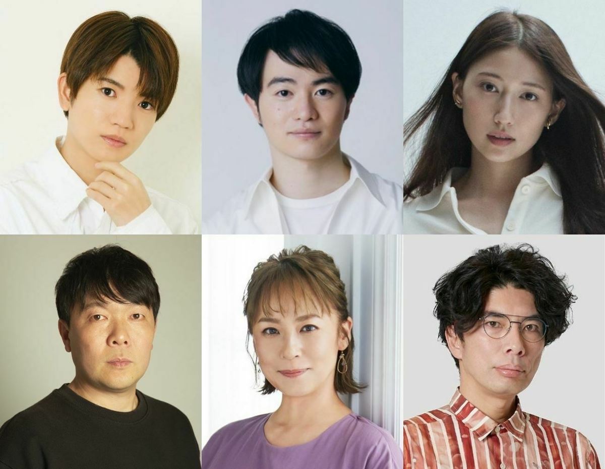 上段左から）髙地優吾(SixTONES)、森永悠希、大野いと　下段左から）オラキオ、佐藤仁美、片桐仁