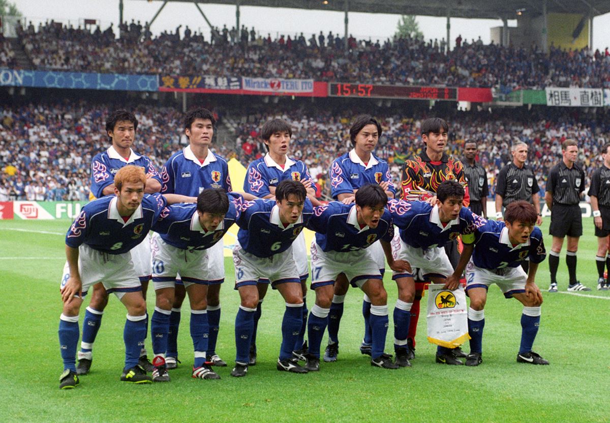 1998年のワールドカップ・フランス大会、悲願の初出場を果たした日本代表だが、3戦全敗の結果に Photo：AFLO