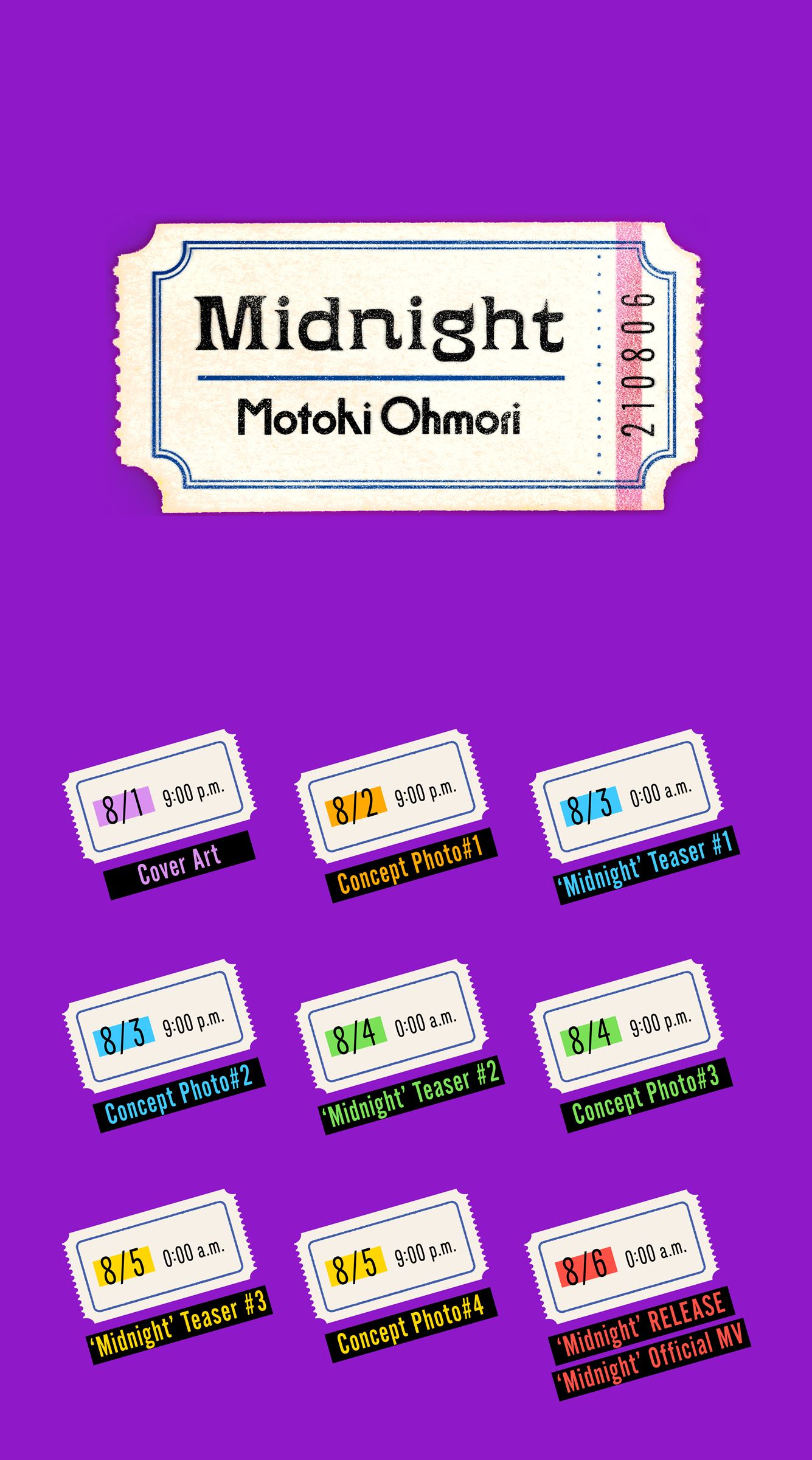 『Midnight』PRスケジュール