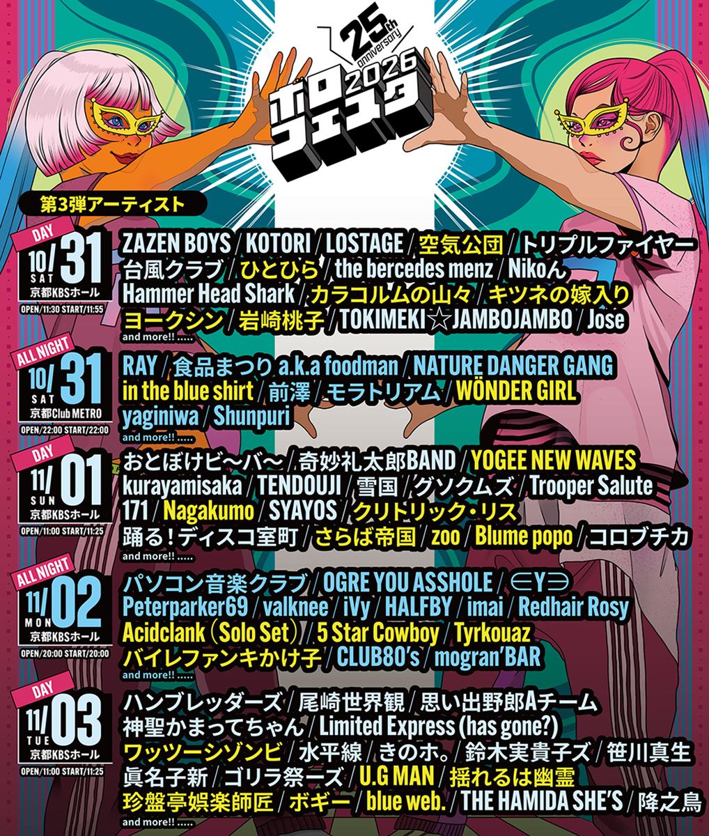 ボロフェスタ2026～25th anniversary～ | チケットぴあ[チケット購入