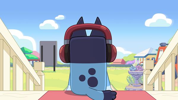 BLUEY (word mark and character logos) are trade marks of Ludo Studio Pty Limited and are used under licence. BLUEY logo (C) Ludo Studio Pty Limited 2018. Licensed by BBC Studios. BBC is a trade mark of the British Broadcasting Corporation and is used under licence. BBC logo (C) BBC 1996