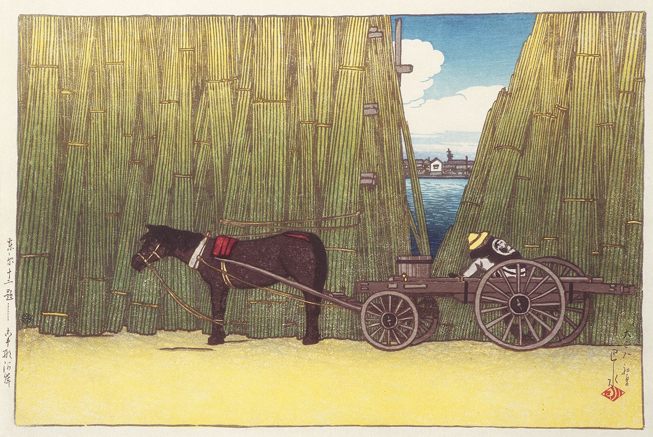 《古ま形河岸》  東京十二題　1919（大正8）年初夏  木版、紙  渡邊木版美術画舗