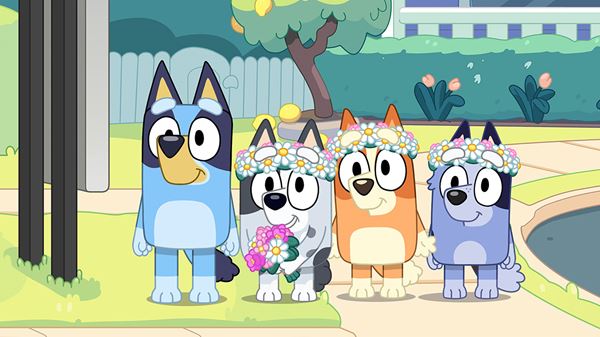 BLUEY (word mark and character logos) are trade marks of Ludo Studio Pty Limited and are used under licence. BLUEY logo (C) Ludo Studio Pty Limited 2018. Licensed by BBC Studios. BBC is a trade mark of the British Broadcasting Corporation and is used under licence. BBC logo (C) BBC 1996