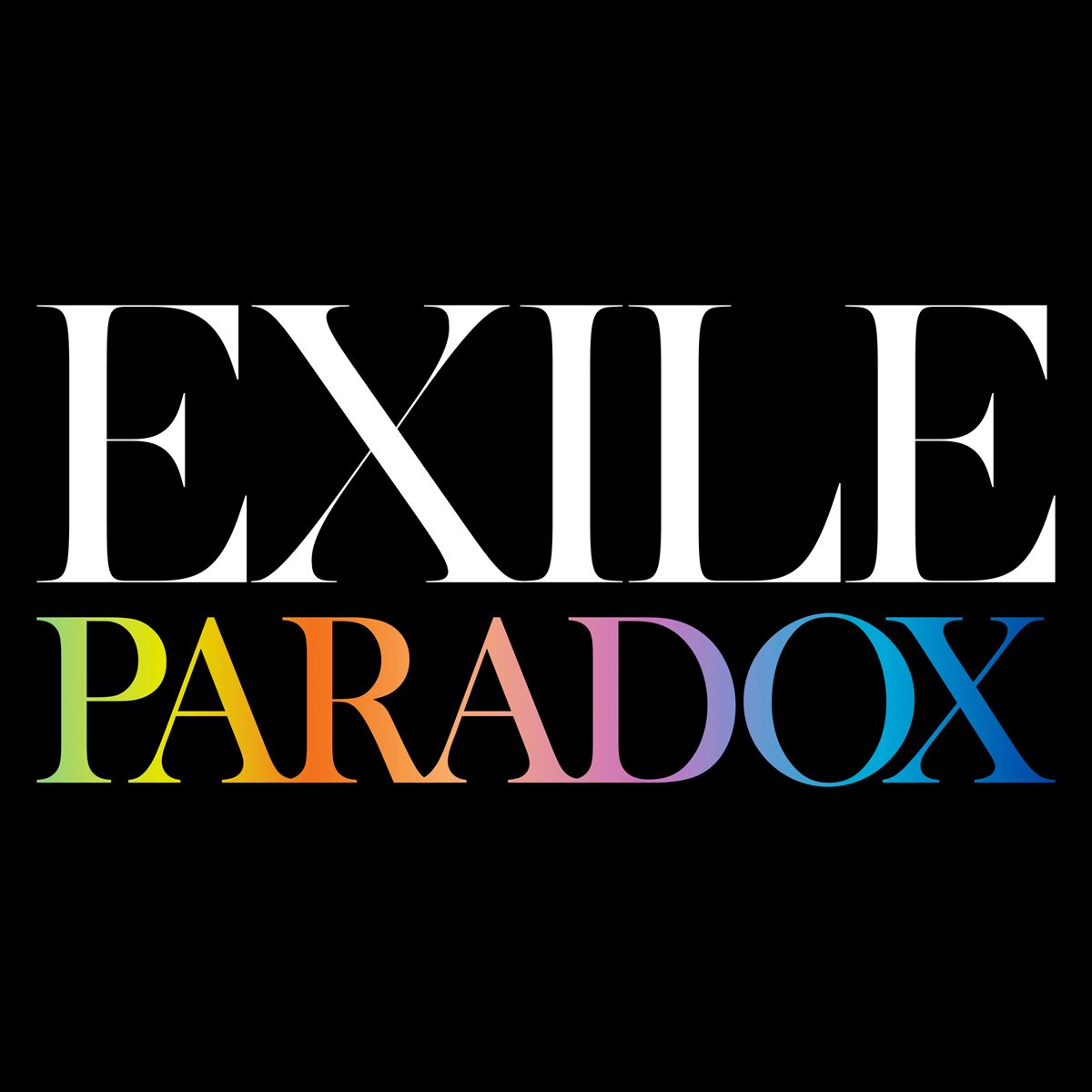 EXILE「PARADOX」配信ジャケット
