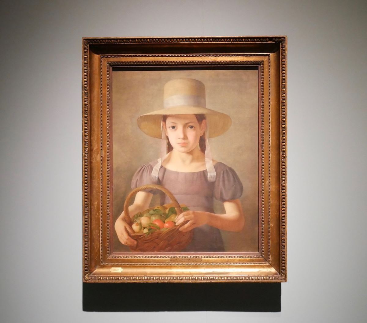 コンスタンティーン・ハンスン《果物籠を持つ少女》1827年頃　デンマーク国立美術館