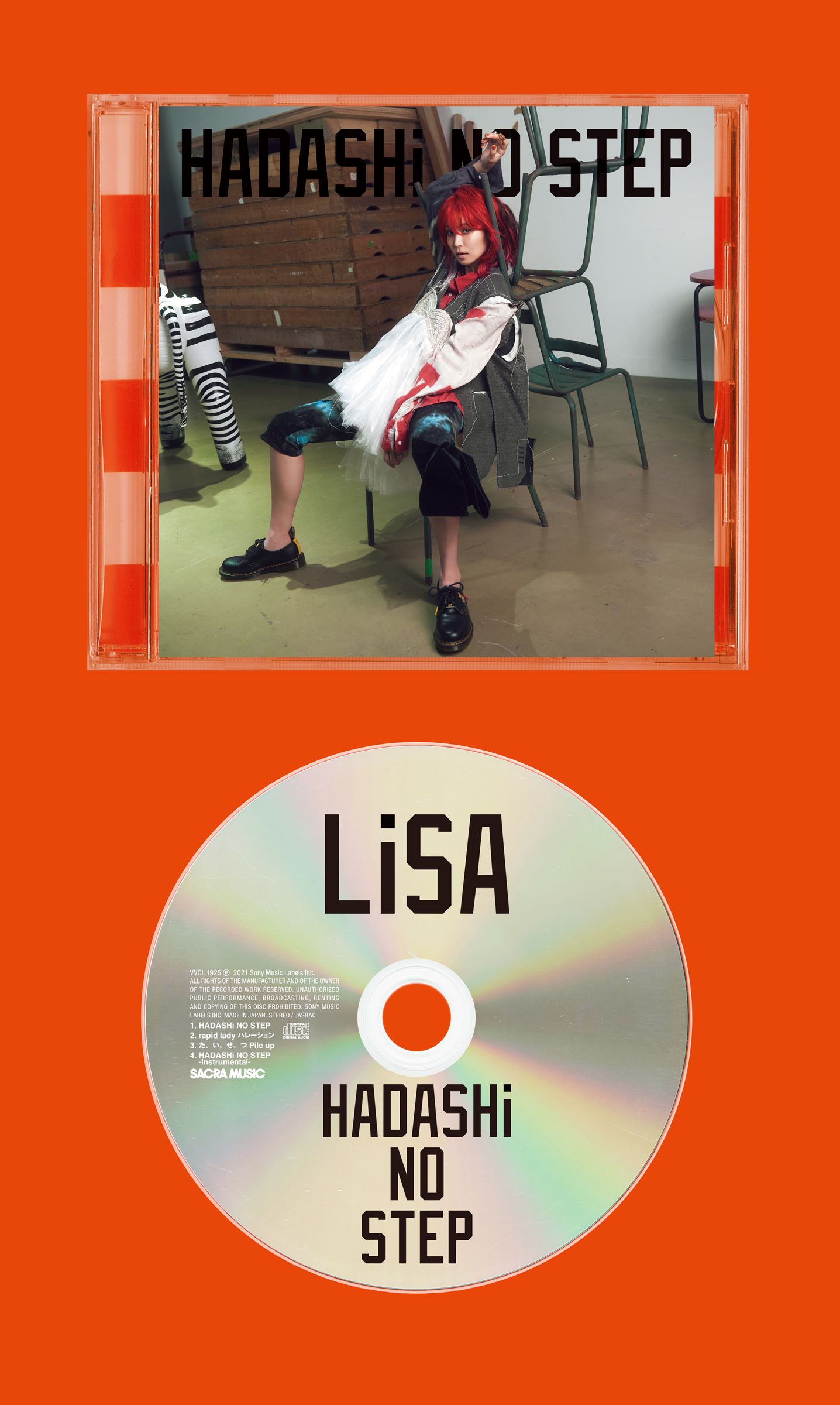 LiSA 19thシングル『HADASHi NO STEP』通常盤 見本画像