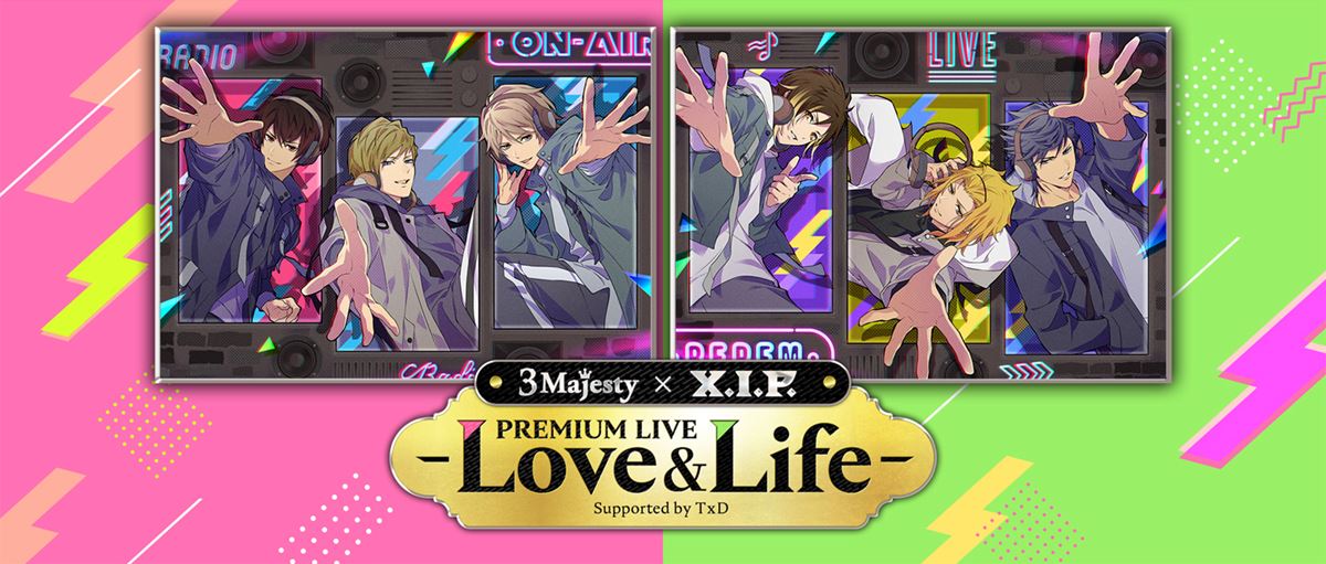 『3 Majesty × X.I.P. PREMIUM LIVE -Love＆Life- Supported by TxD』 (c)Konami Digital Entertainment (c)コーエーテクモゲームス