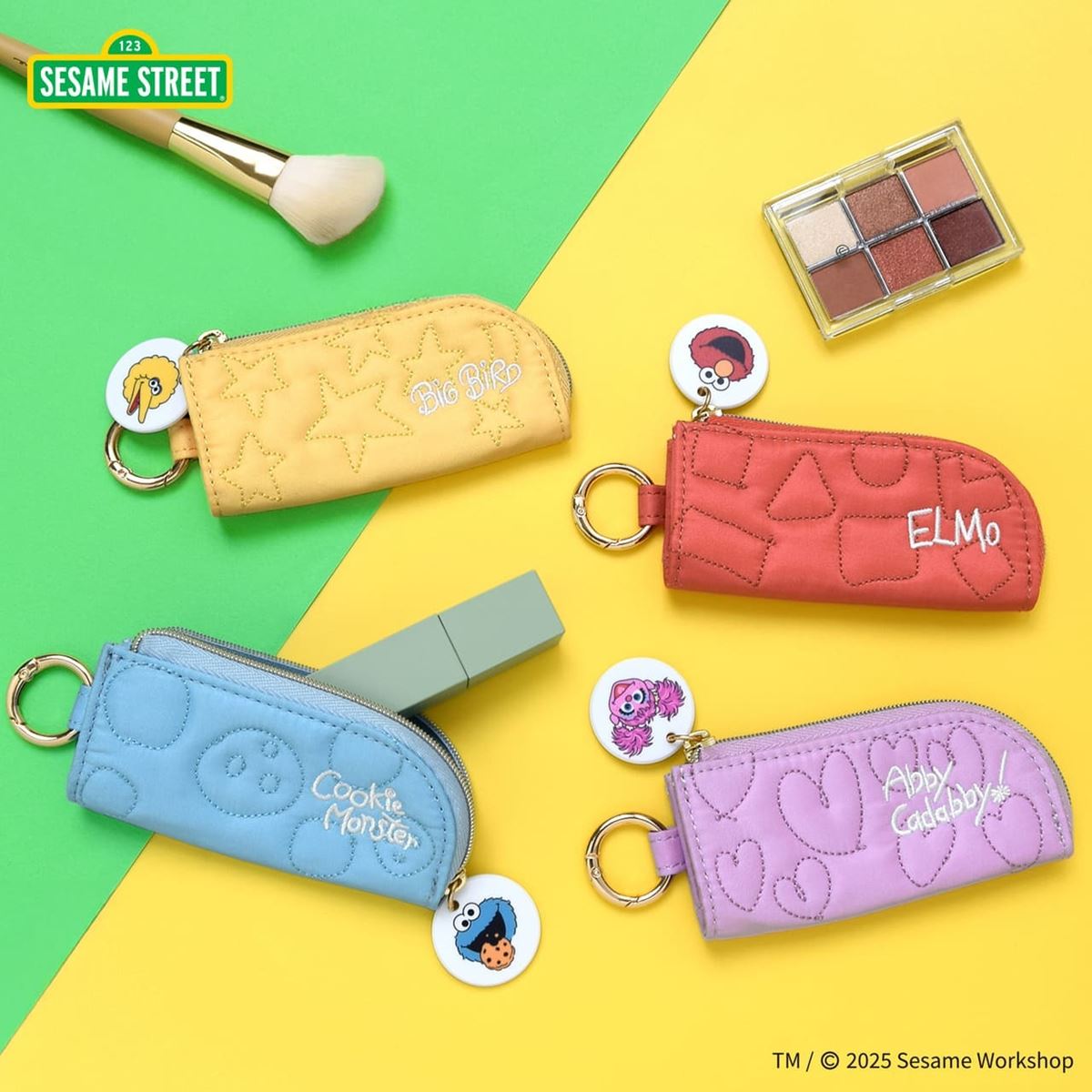 セサミストリート】新作グッズ登場！ もこもこポーチにキラキラミラー 