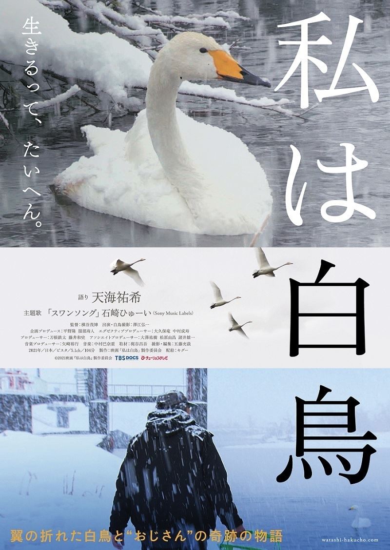 映画『私は白鳥』メインビジュアル （C）2021 映画『私は白鳥』製作委員会