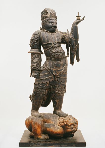 【武神　毘沙門天立像】　　高さ約32㎝ 財福の神様 戦いや勝利の神様 武神 毘沙門天立像】 高さ約32㎝ 財福の神様 戦いや勝利の神様