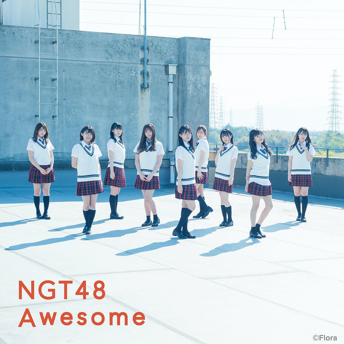 NGT48 6thシングル『Awesome』通常盤Type-Aジャケット  (C)Flora