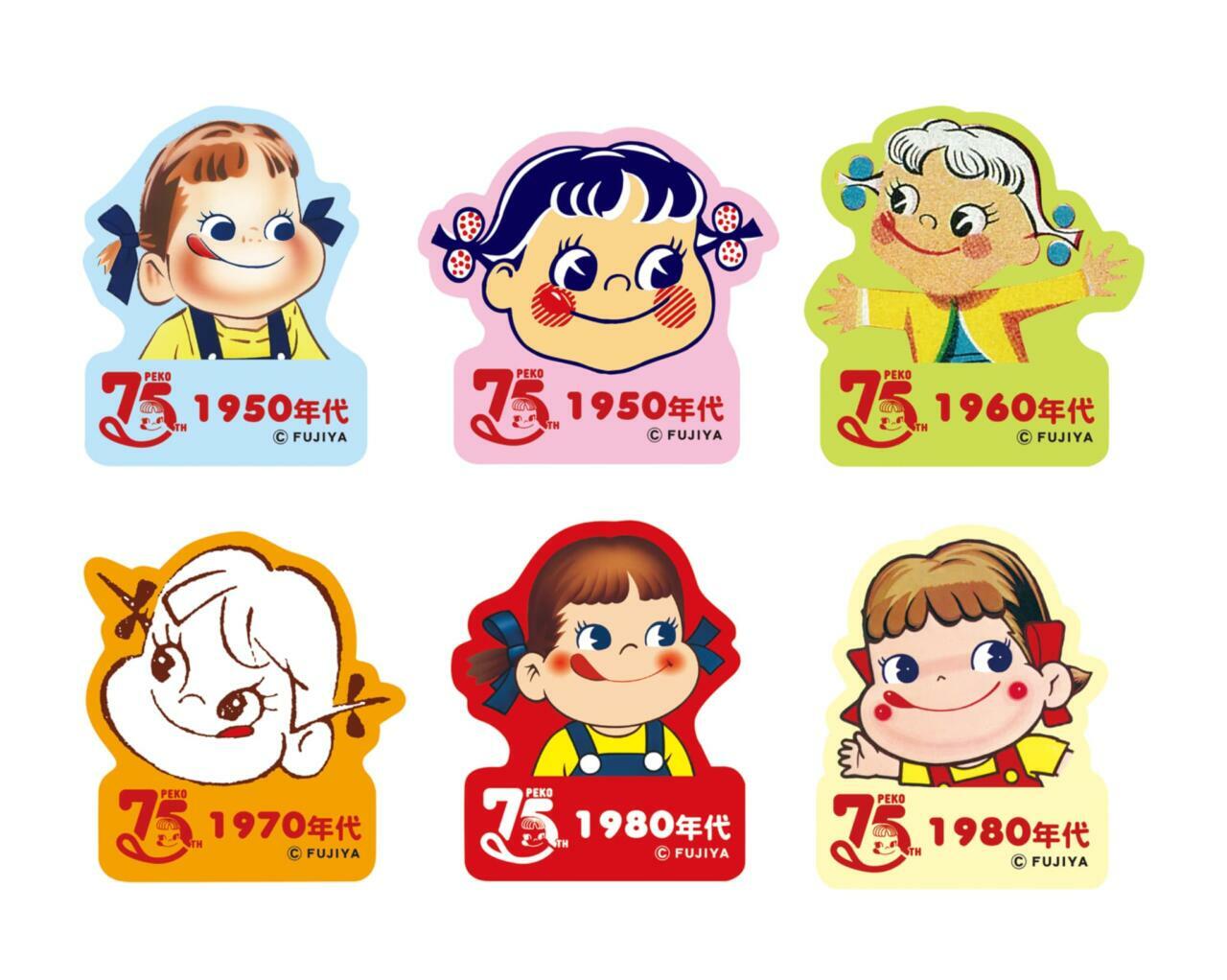 ペコちゃん75周年」記念グッズが全国で発売！ 限定缶・アクリル