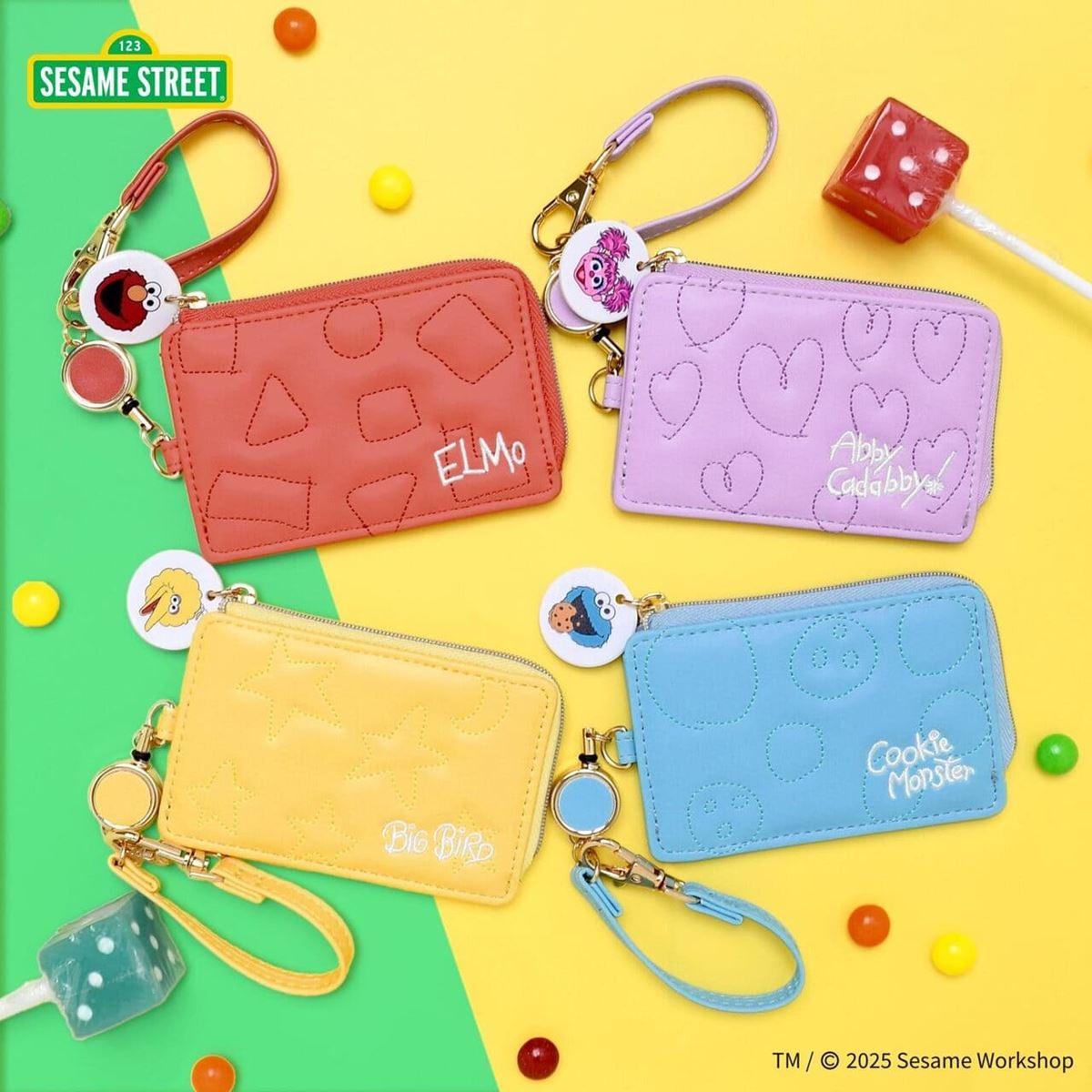 セサミストリート】新作グッズ登場！ もこもこポーチにキラキラミラー
