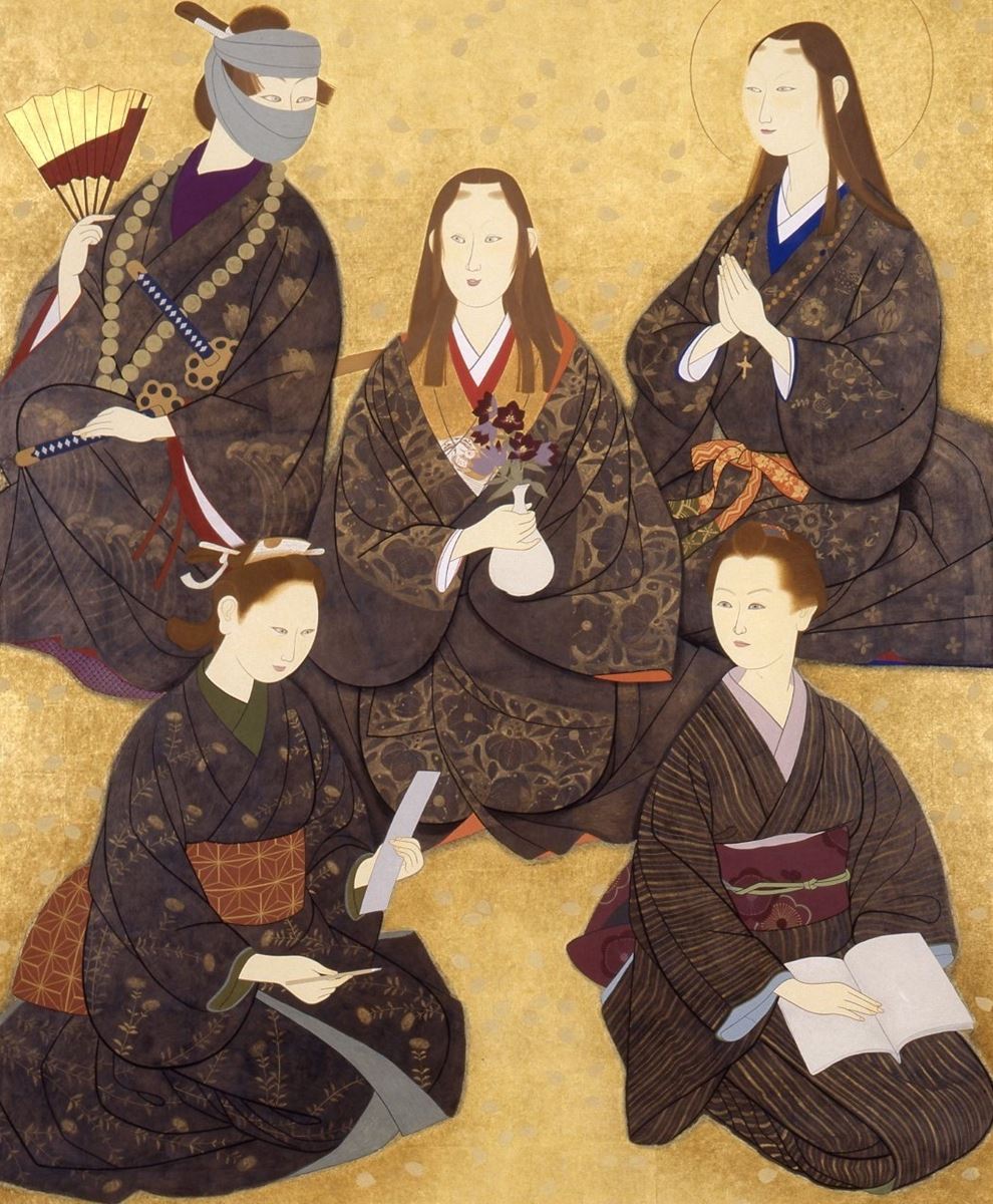 日本画 女性の衣装 独特な女性表現で知られる日本画家・北澤映月の回顧展が平塚市美術館で