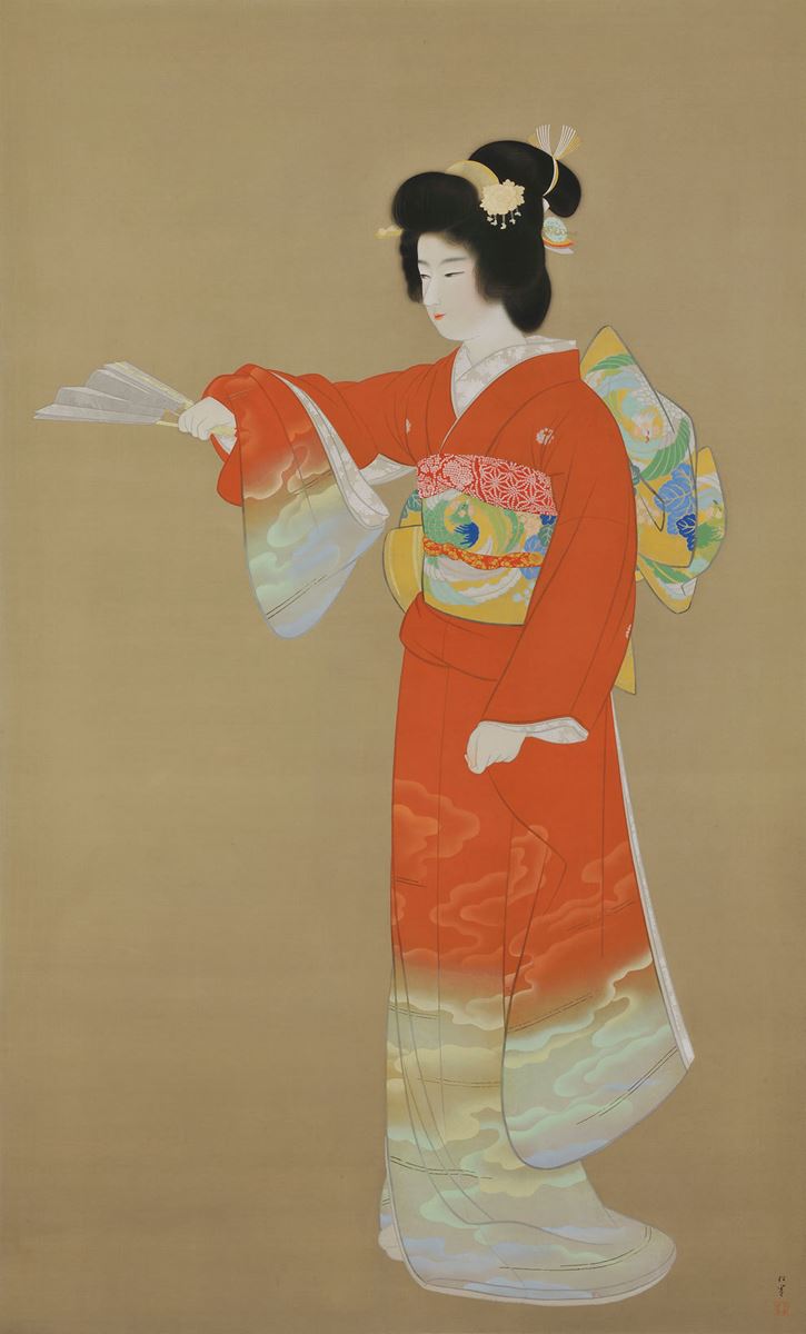 重要文化財 上村松園《序の舞》1936年  東京藝術大学蔵 ◎後期展示